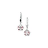 Yep! oorhangers vlinder brisur haak - Zilver