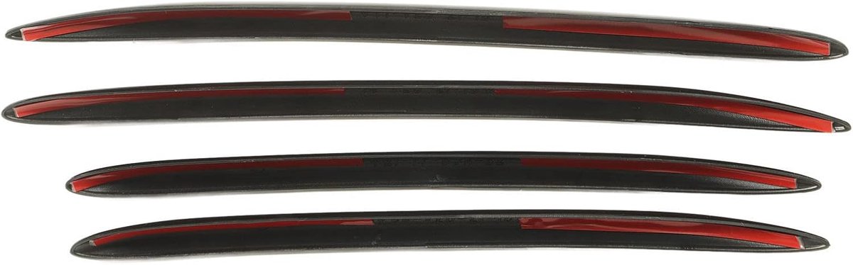 Aramox 4 Stks Mistlamp Trim Glanzend Zwarte Stijl Auto Mistlamp Lamp Decoratie Strip Cover Trim Vervanging voor C Klasse W206 2022 Up