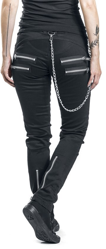 Jean noir Gothicana à fermeture éclair - Femme - W32L34