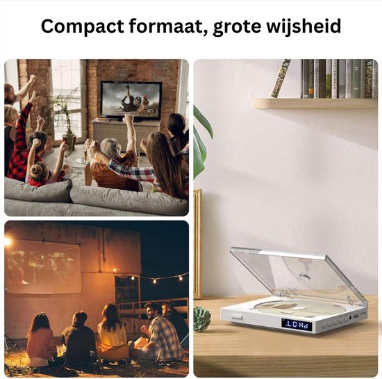 DailySupplies® DVD Speler met HDMI - Externe DVVD Speler - Wit van DailySupplies® — afbeelding 2