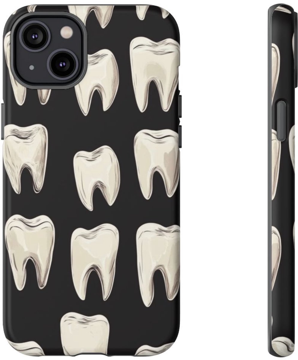 Wit Kiesjespatroon – Telefoonhoesje Geschikt voor iPhone 14 Plus