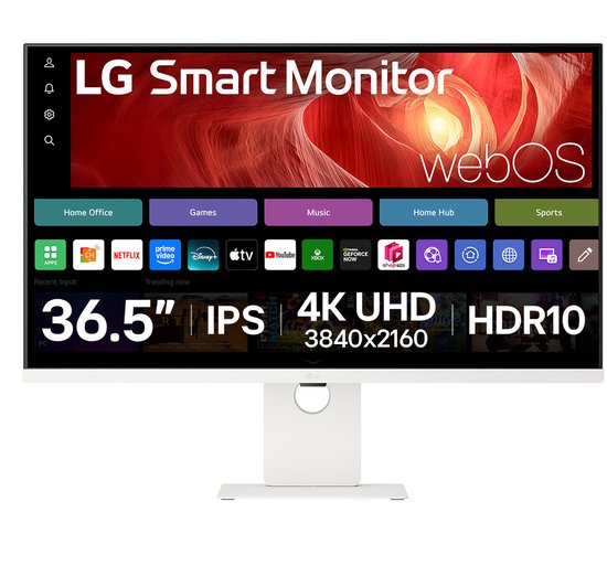 LG 37U730SA-W Smart Monitor - 37 inch 4K IPS - WebOS - USB-C 65W65 | bol