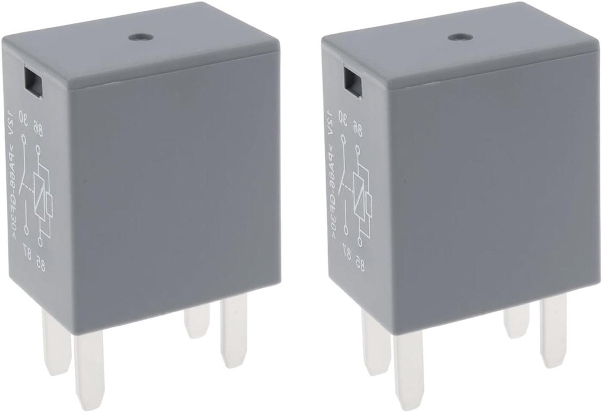 Allecto Plus - Auto Relais Set van 2 stuks voor GM LS LT LX SL GT GS - 12V Compatibel - 4Pin aansluiting