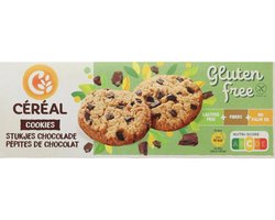 Céréal Cookies met stukjes Chocolade Glutenvrij en Lactosevrij - 6 x 150 gr - Voordeelverpakking