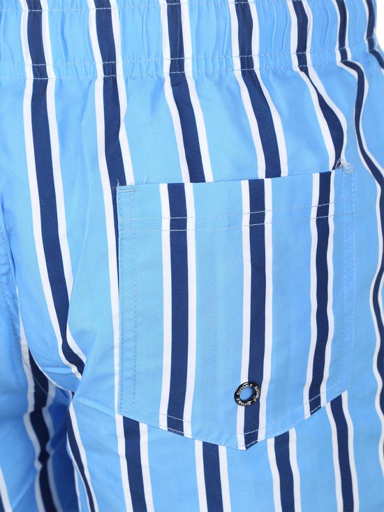 Suitable Zwembroek Stripe Blauw - Maat L - Heren zwemshort - Sneldrogend