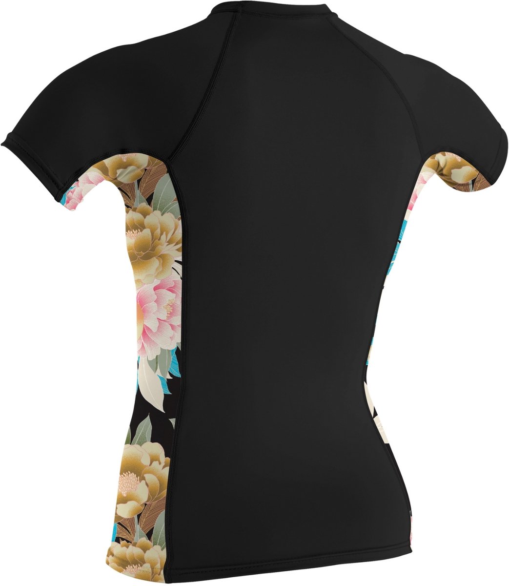 2025 O'Neill Dames Korte Mouwen Lycra Vest Met Zijprint - Black