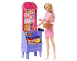 Barbie en Teresa Recept voor Vriendschap Kruidenierskraam - Barbiepop en Speelset