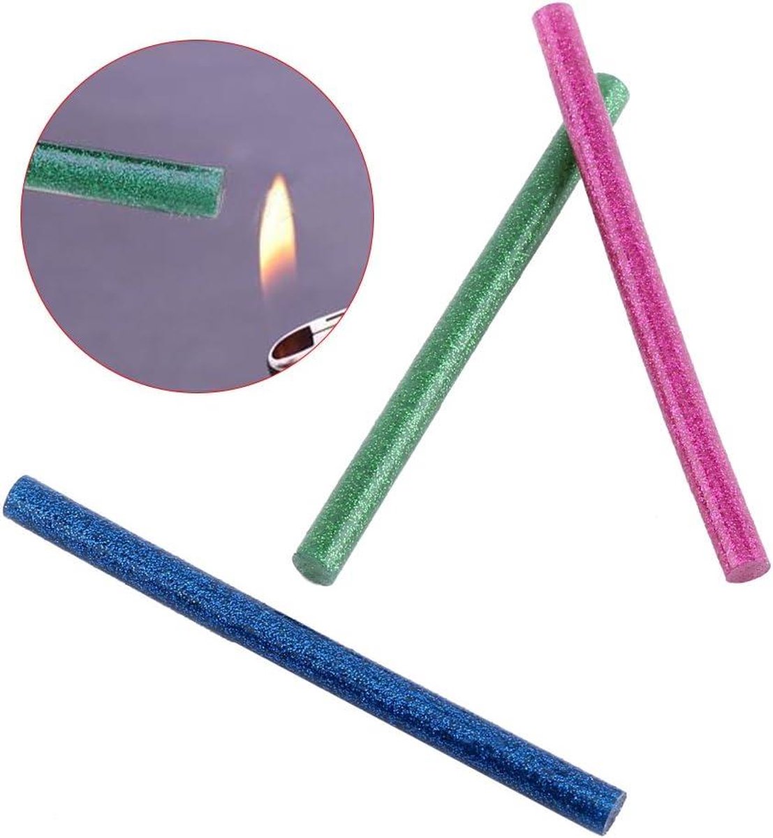 Hot Glue Guns voor DIY Kunstnijverheid 30 Stuks Glitter - Kleurrijke Lijmpistolen — cadeau in Cadeau-ideeën - foto 3