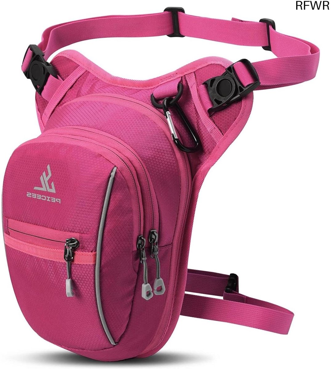 RFWR® Beentas voor heren en dames - Perfect voor outdoor en motorfiets, te gebruiken als heuptas of schoudertas