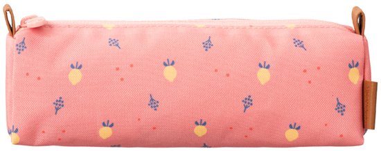 Trousse Fresk - 22 x 6 x 7 cm - Trousse imperméable - Étuis École - Pot à crayons pour Enfants - Fournitures scolaires - Rose clair - Fruits Summer