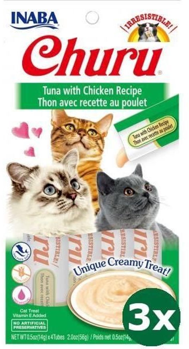 Inaba - Churu Tuna Chicken Kattensnack