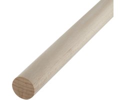 SOTECH beuken rondhout glad Ø30 x 1000 mm rondhout voor handwerk of als kapstok