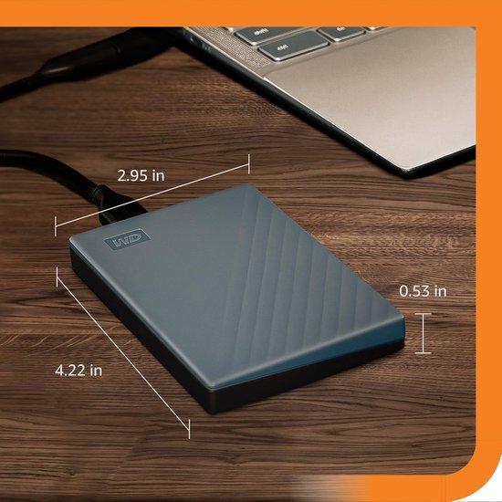 RFWR® Draagbare harde schijf 6 TB met USB-C, back-up software en 256-bits AES-encryptie van RFWR — afbeelding 2
