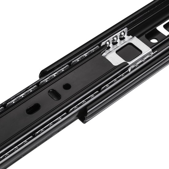 Sotech 4 Paar  8 Stuk  Volledig Uitschuifbaar Ladege Kv3 45 H45 L600 Nf Lengte 600 Mm Draagkracht 45 Kg Zwart Van Sotech 1129552679