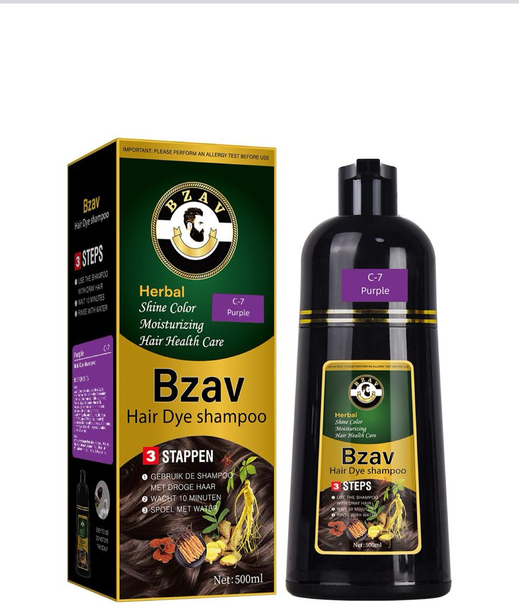 Bzav haar verf shampoo . Paars verf shampoo