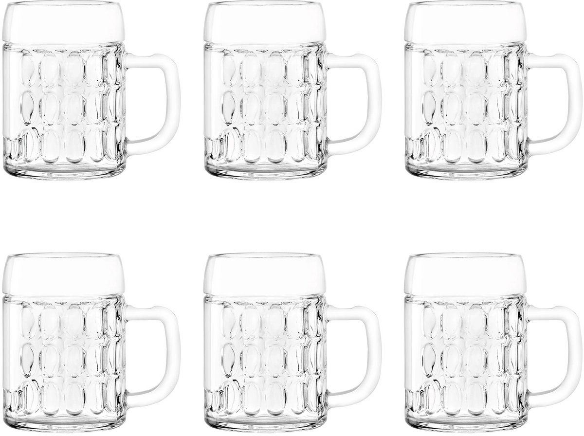 Bierglazen, Bierpullen set van 6, Kaiser - 0,5 liter