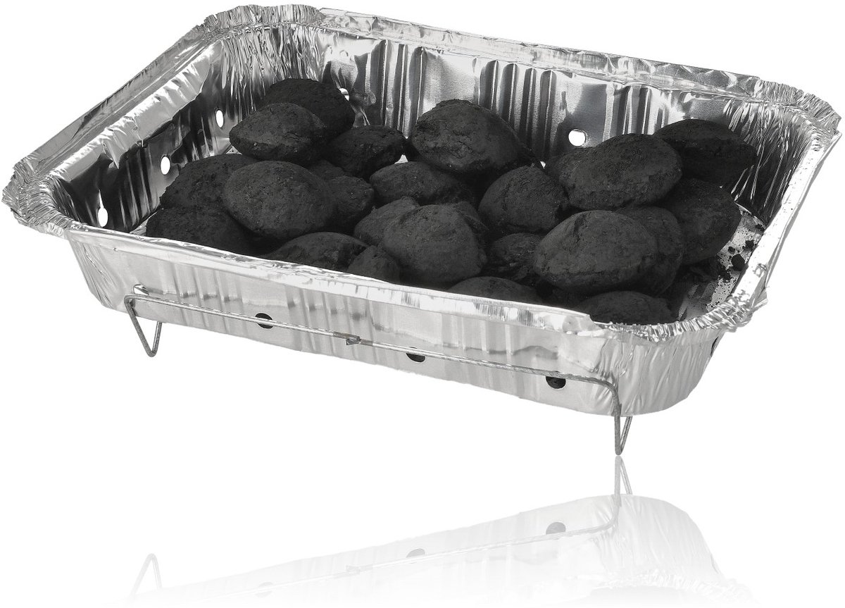 Wegwerp Barbecue met Houtskool – 3 Stuks – Instant BBQ voor Camping, Balkon of Picknick – Inclusief Rooster – Barbecue Accessoires – BBQ Kopen – foto 8