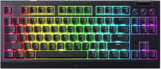 Razer BlackWidow V4 - Draadloos Gaming Toetsenbord - RGB - TKL - Tot 5 Profielen - Qwerty - Zwart