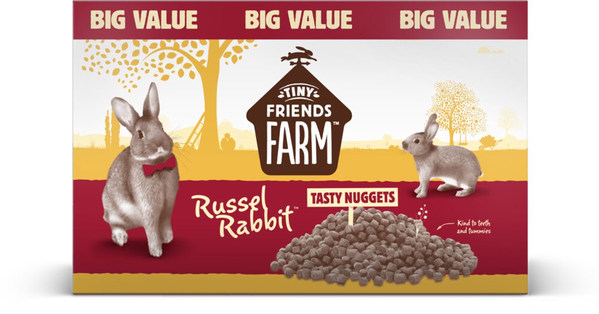 Tiny Friends Farm Russel Rabbit Tasty Nuggets 8 kg