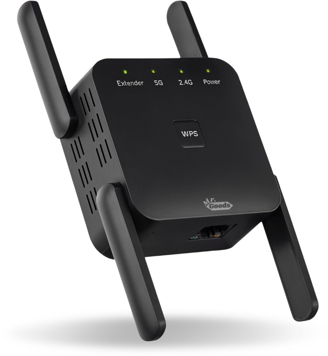 MrGoods – WiFi Versterker Stopcontact – 1200 Mbps – Dual-Band Repeater – 5G & 2,4G – WiFi Signaal Versterker – Internet Versterker – WiFi Booster – Extender met Gigabit LAN - MrGoods - €44,95