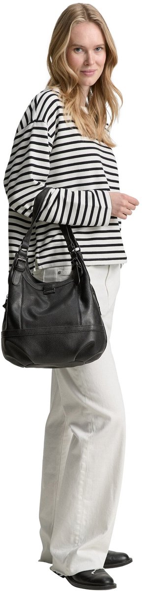 Tom Tailor - TTJUNA shopper met riemelement - Maat ONESIZE - schwarz / black