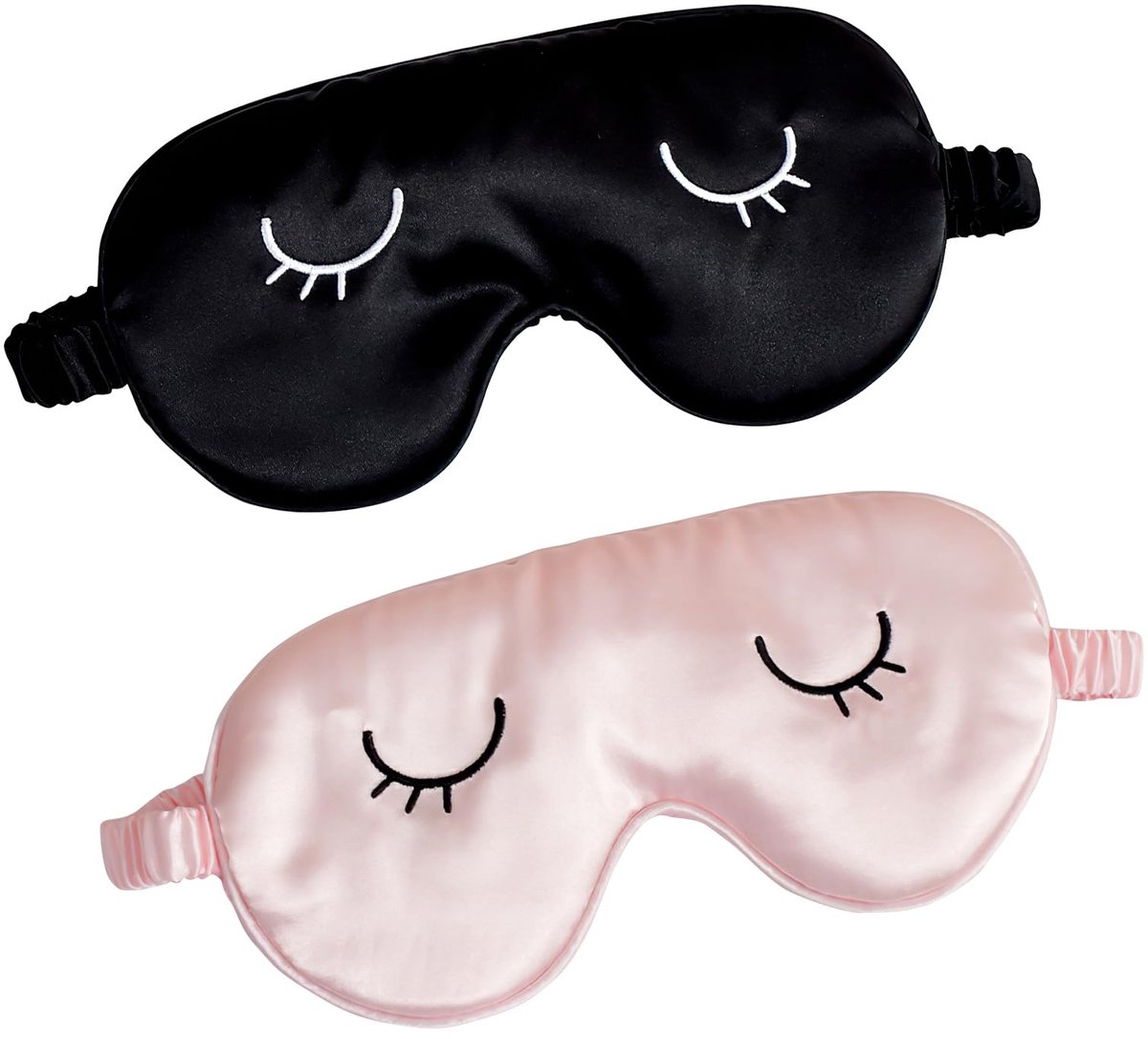 Ibenzoa® Slaapmasker Set van 2 voor Optimale Nachtrust - Verstelbaar en Zacht voor Volwassenen en Kinderen