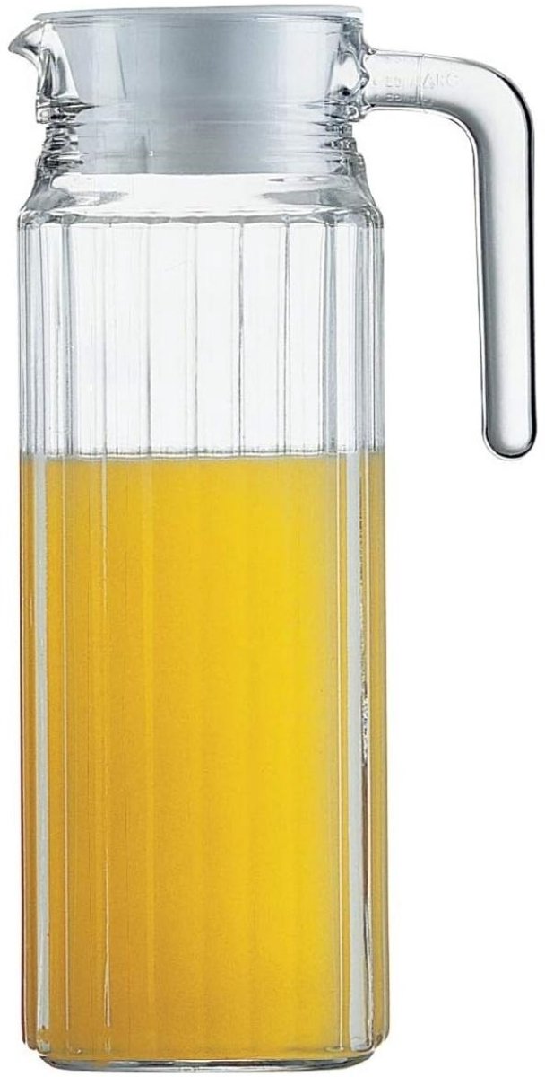 EXCITAT Drankkan - Sapkan - Koudwaterkan - Koelkastkan - Gekoelde mok met deksel - 1,1 liter - Acryl
