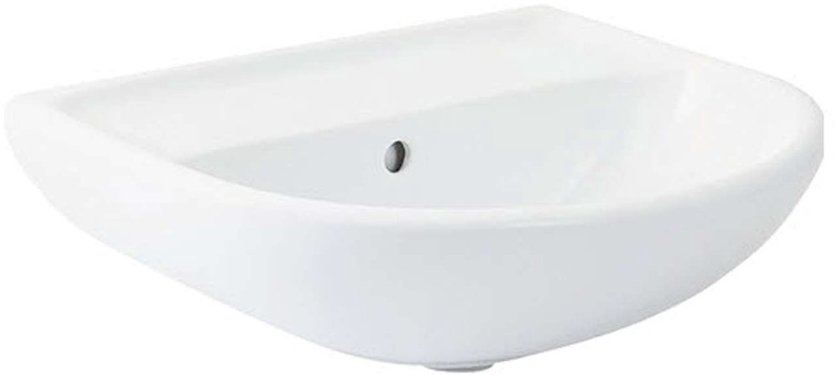 Jika Lyra plus - Wastafel 55x45 cm, met overloop, wit H8143820001091