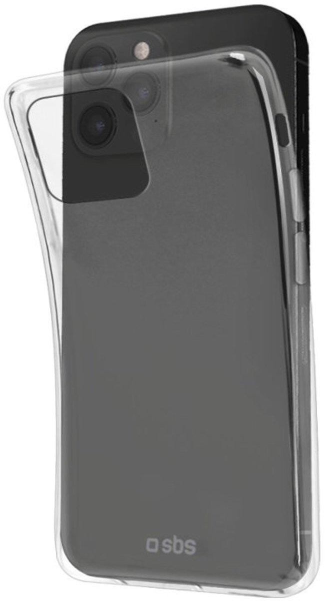 SBS Skinny Backcover Hoesje - Geschikt voor Apple iPhone 12 Pro Max - Gsm case - Transparant