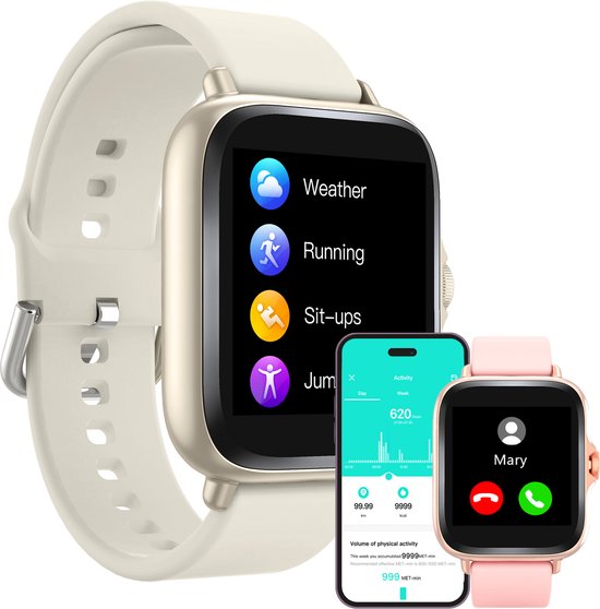 Denver Smartwatch - Android iOS - Sporthorloge - Hartslagmeter - Stappenteller - SWC156