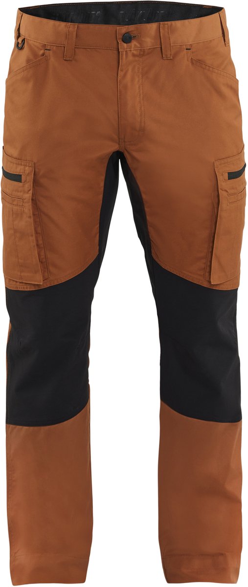 Blaklader Service werkbroek met stretch 1459-1845 - Roest/Zwart - D116