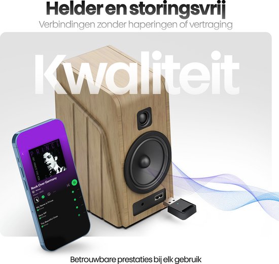 Xssive BTR02 Bluetooth 5.3 Transmitter & Receiver - USB Bluetooth Adapter Ontvanger voor Audio, PC etc., van Xssive — afbeelding 4