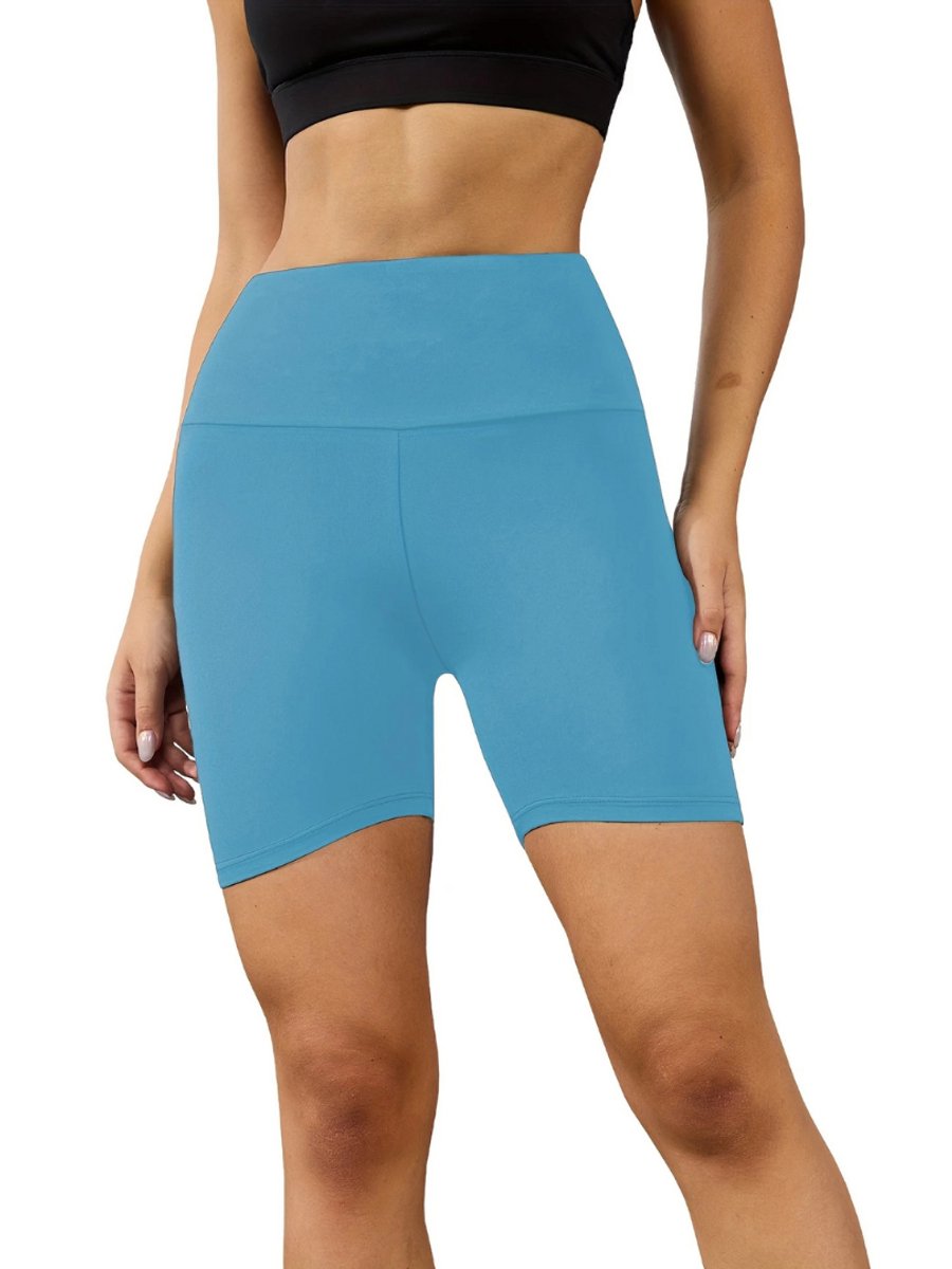 Livano Biker Short Dames Korte Legging Lange Onderbroek Bikershort Met Pijpjes Blauw
