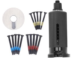 Inovra Plus - Slottrekker Cilindertrekkerset & Deuropening Vergrendelen | Gereedschap voor Cilinder Trekken | Slotenmaker Gereedschap met 15 Schroeven