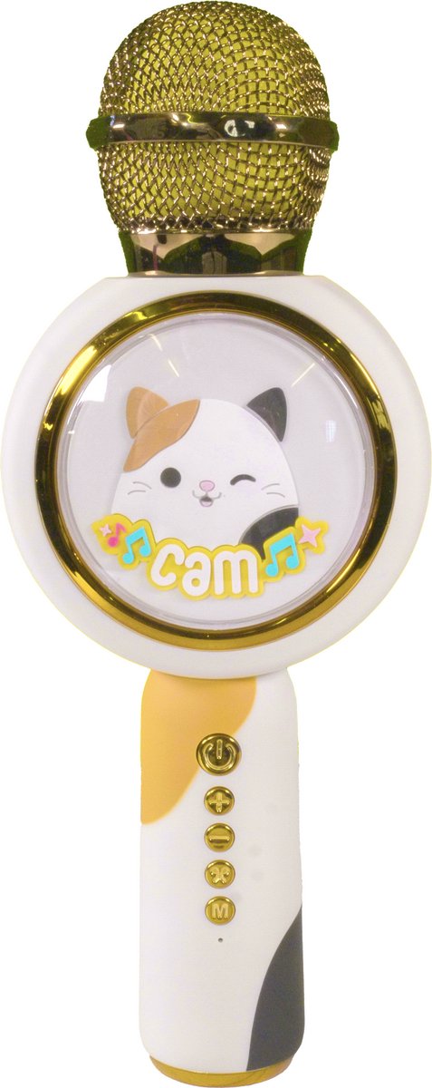 OTL Technologies Squishmallows - cam - draadloze karaoke microfoon voor kinderen - oplichtend led display - speaker - stemvervorming