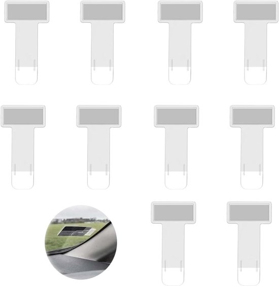 10 stuks transparante kaarthouders voor auto - ticketclips en ...