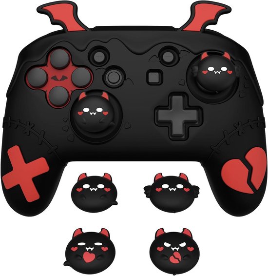 4 stuks siliconen duimgrepen, joystickdoppen voor switch 4 stuks siliconen duimgrepen, joystickdoppen voor switch