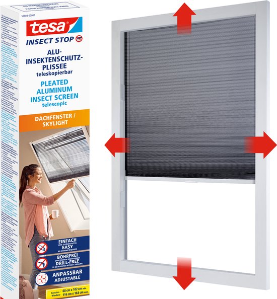 Tesusa Insect tesa INSECT STOP Pleated Alumium Insect Screen For Roof Windows ...