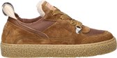 Shabbies Amsterdam - Chewy Unna Sneaker Suède Tabacco - Maat 39