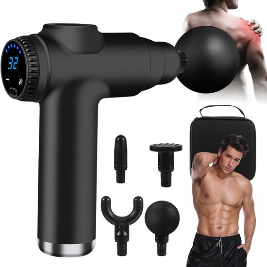 Mini Massagegun 32 Snelheden 3500 tpm met LCD-scherm - Mini - €31,79