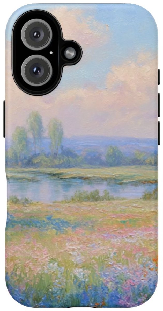 Lentebloesem Landschap – Telefoonhoesje Geschikt voor iPhone 16