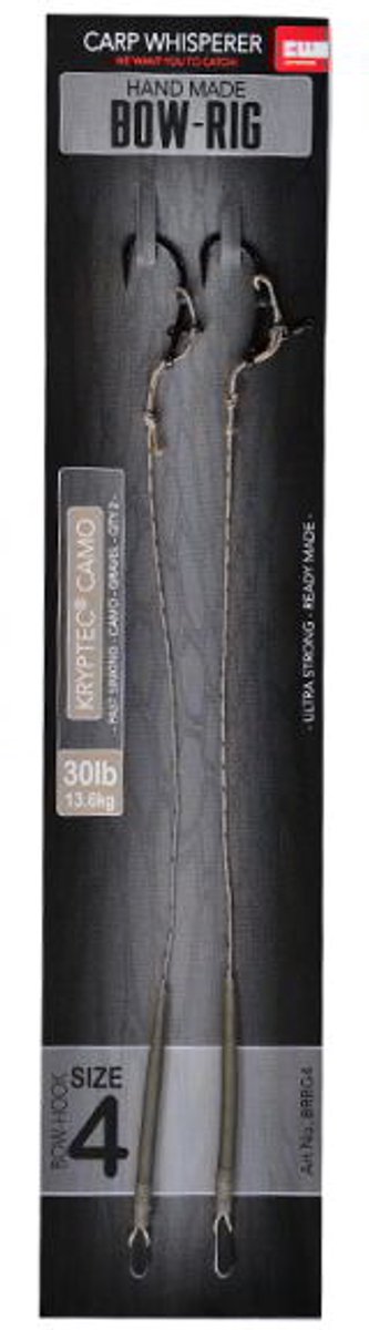 Carp Whisperer - Bow rig - Haak maat: 4 - 2 stuks - Gravel