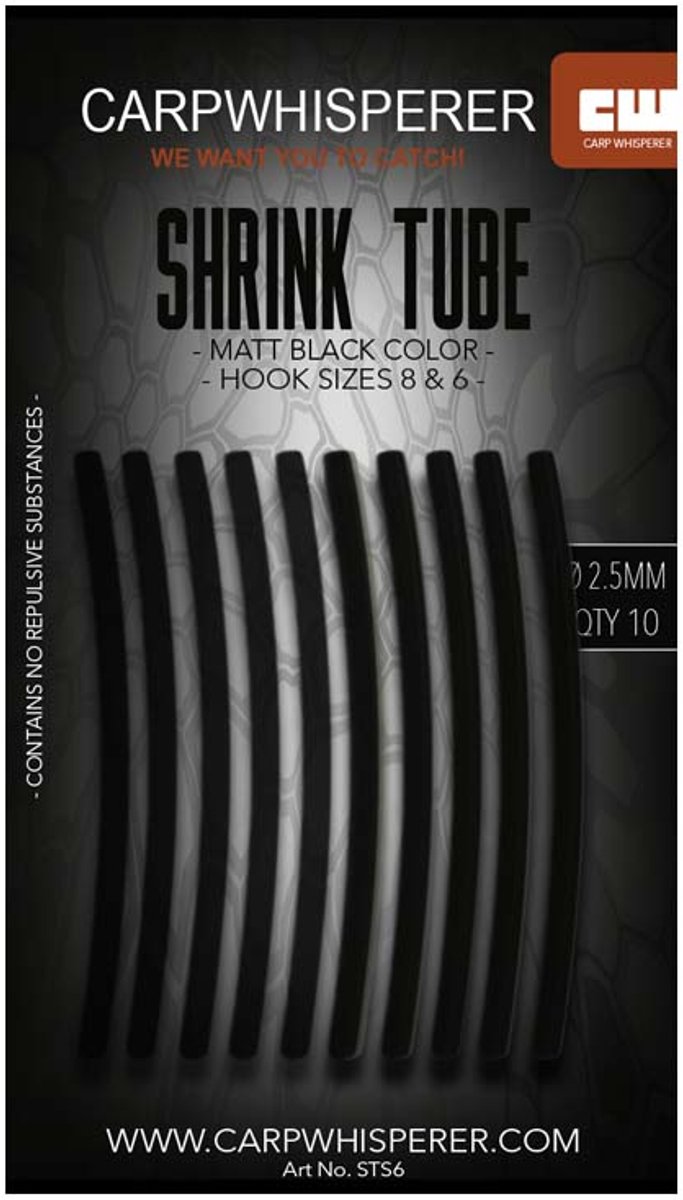 Carp Whisperer - Shrink Tube - Haak maat: 4 - 10 stuks - Gravel van Merkloos — afbeelding 4