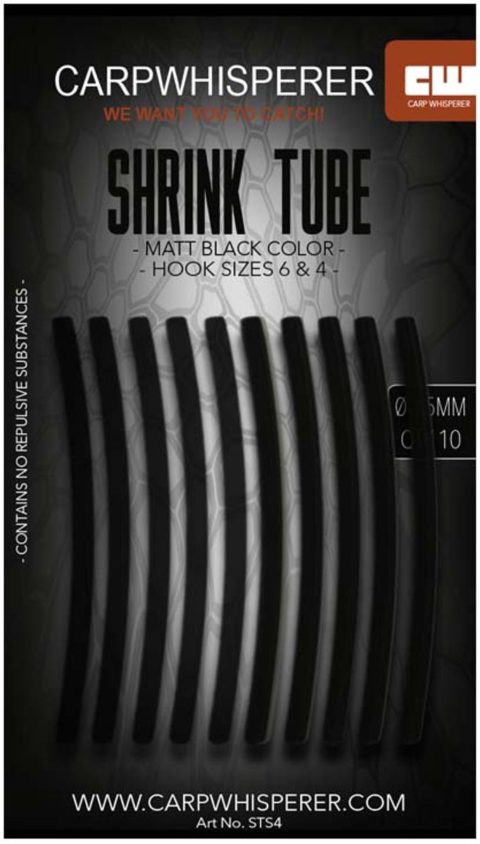 Carp Whisperer - Shrink Tube - Haak maat: 8 - 10 stuks - Gravel van Merkloos — afbeelding 3