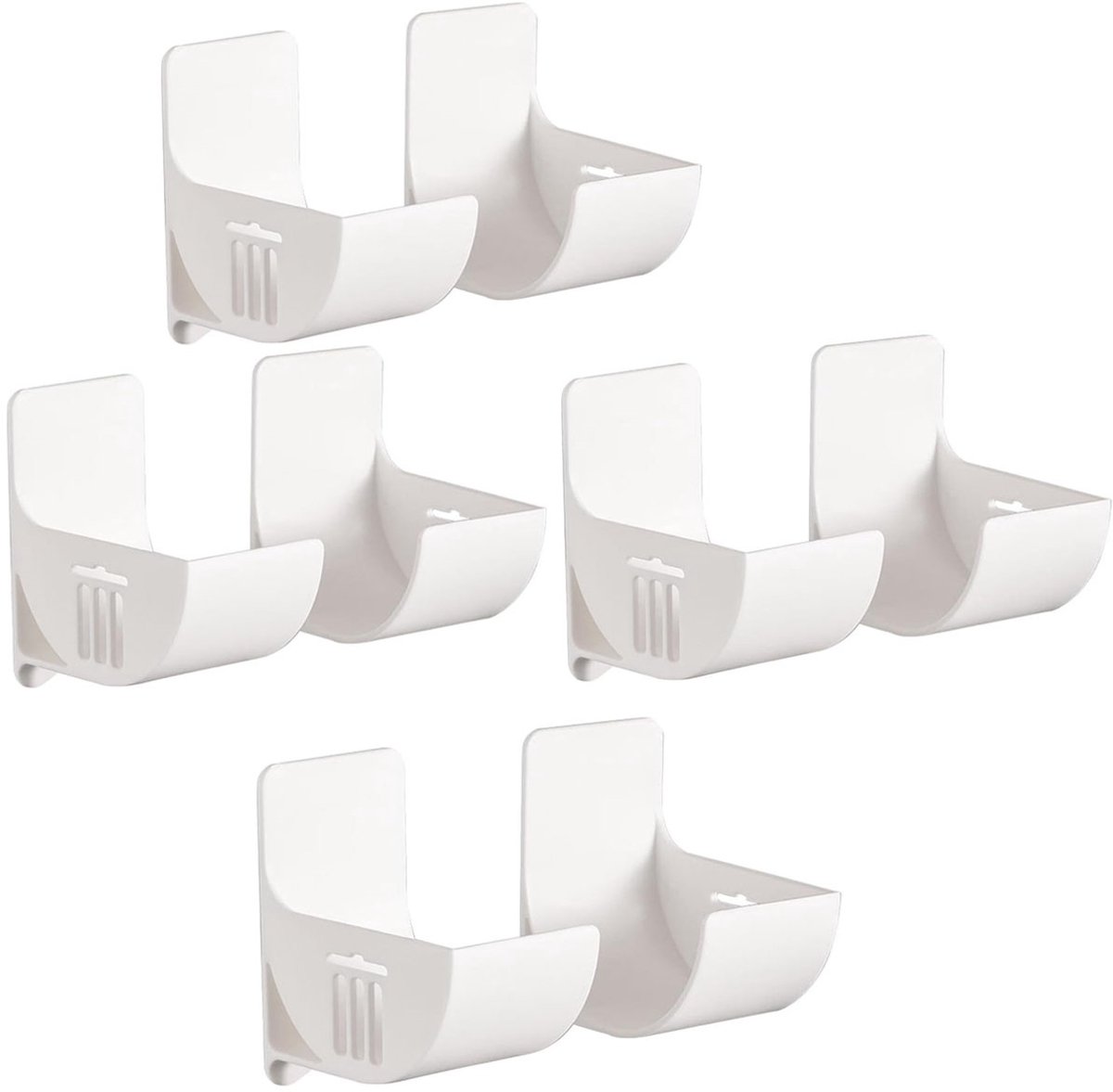 EXCITAT Keukenorganizers - Zelfklevende opbergdozen - Voor kastdeuren, voorraadkastdeuren, muren - 4-pack