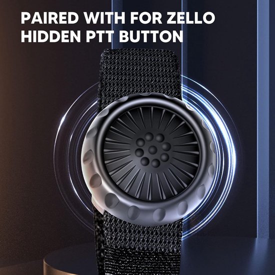 Draadloze PTT-knop - Mini Bluetooth 5.0 PTT-knopschakelaar - IP67 Waterdichte Draadloze PTT-knopschakelaar voor Zello - Geschikt voor IOS en Android van Merkloos	 — afbeelding 4