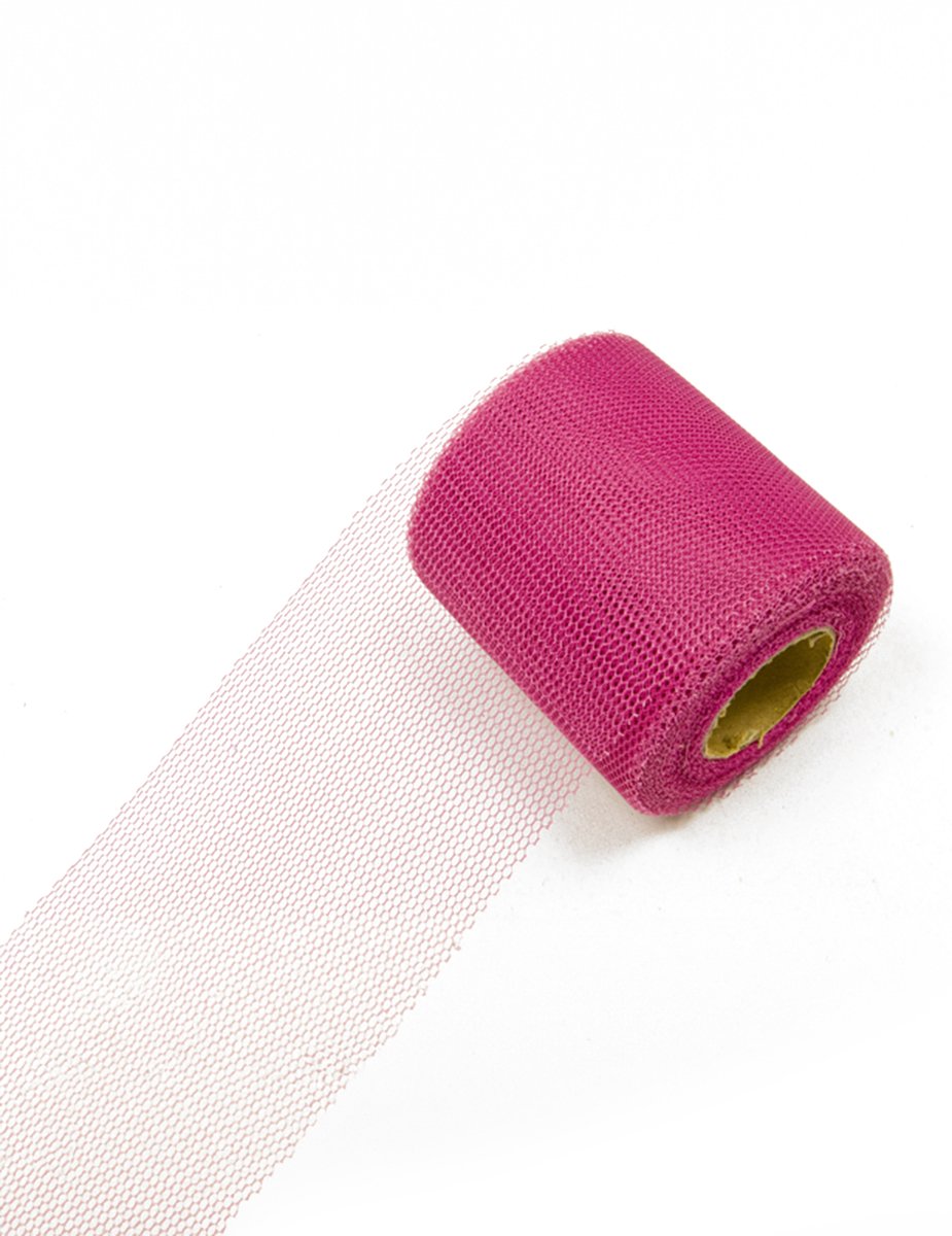 HOBI - Fuchsia roze rol tule