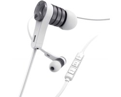 In-ear headset Intense platte kabel wit
