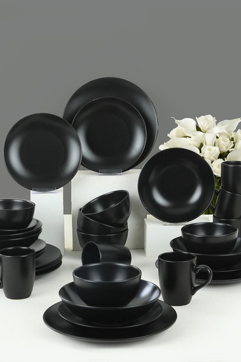 Keramika Serviesset - Alfa Mat - 30 delig - 6 persoons - Stoneware