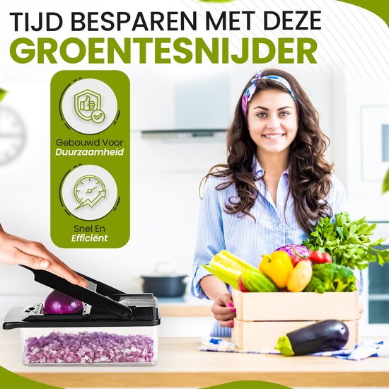 6 Stuks Groentesnijder en Fruit Snijbeker - Aardbeienbeker, Keukenhulpmiddel Met Roestvrijstalen Messen - Ideaal Voor Snijden